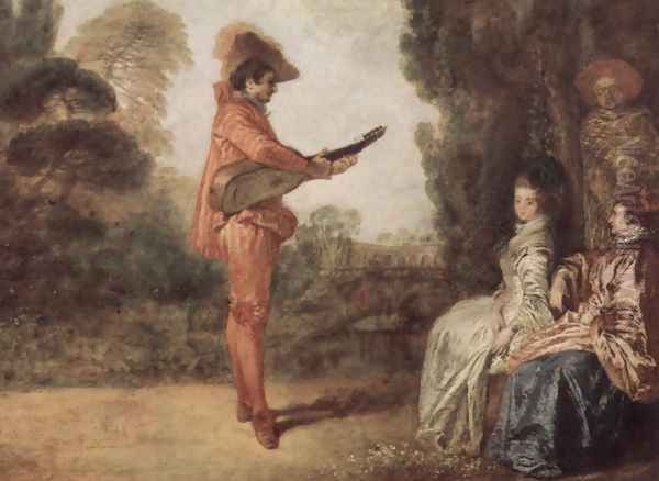 L'Enchanteur Oil Painting by Jean-Antoine Watteau