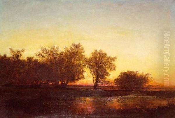 Paysage, Effet Du Soir Oil Painting by Felix Ziem