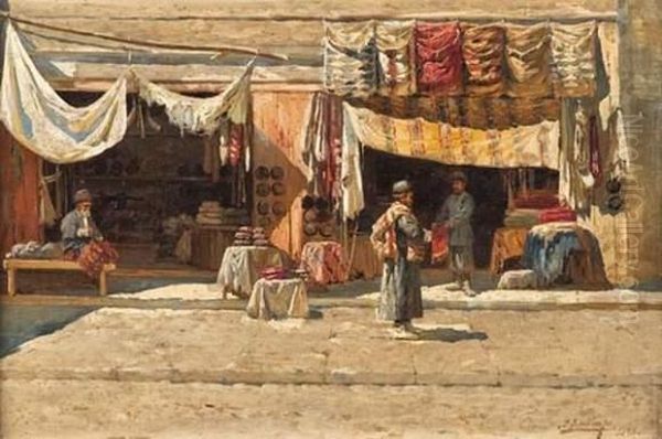 Marche Oriental Oil Painting by Richard Karlovich Zommer