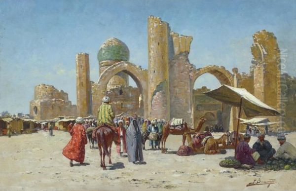 Samarkand, Uzbekistan Oil Painting by Richard Karlovich Zommer