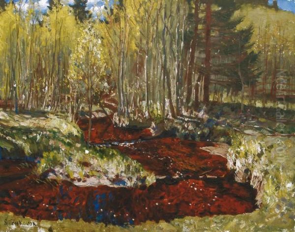 Premiere Verdure Oil Painting by Stanislaw Zukowski