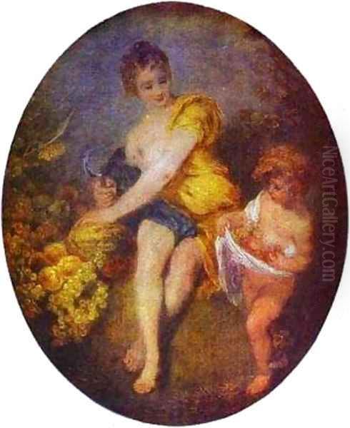 Autumn 1715 Oil Painting by Jean-Antoine Watteau