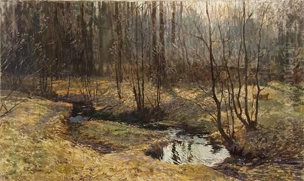 Spring Oil Painting by Stanislaw Zukowski