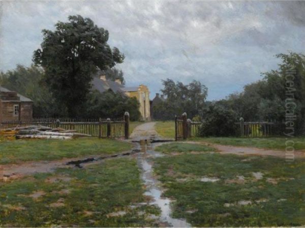 After The Rain Oil Painting by Stanislaw Zukowski