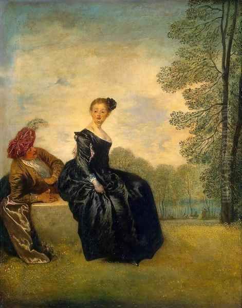 La Boudeuse Oil Painting by Jean-Antoine Watteau