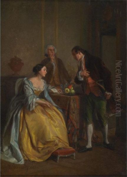 The Recital Oil Painting by Eugene Accard