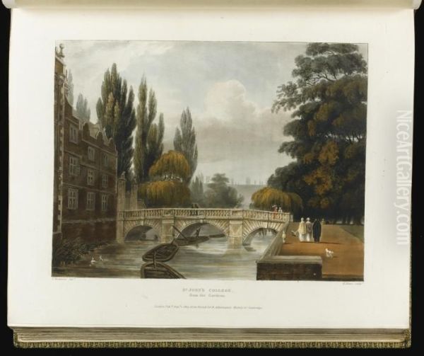 A History Of The University Of Cambridge Oil Painting by Rudolf Ackermann