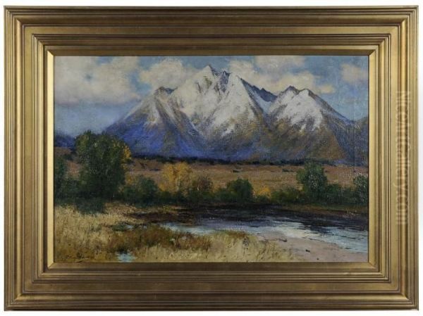 Sierra Blanca Oil Painting by Charles Partridge Adams