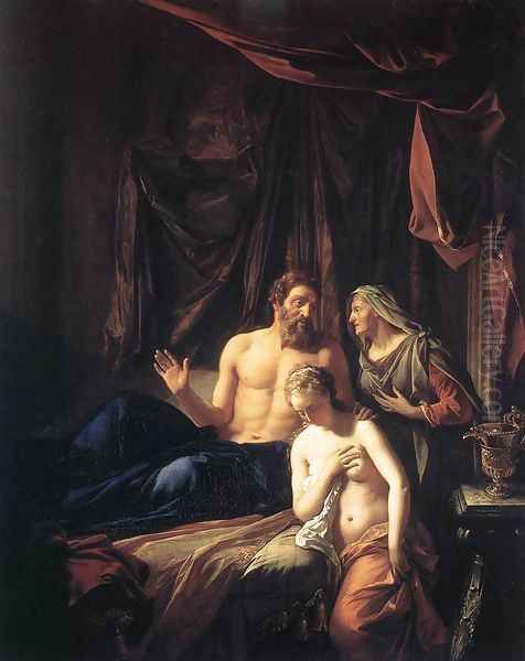 Sarah Presenting Hagar to Abraham 1699 Oil Painting by Adriaen Van Der Werff