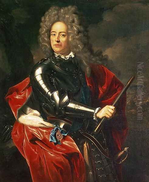 Portrait of John Churchill, 1st Duke of Marlborough (1650-1722) Oil Painting by Adriaen Van Der Werff