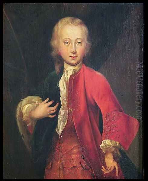 Portrait of Comte Maurice de Saxe (1696-1750) Aged Fifteen, c.1711 Oil Painting by Adriaen Van Der Werff