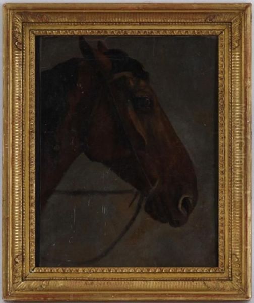 Tete De Cheval Oil Painting by Jacques Laurent Agasse