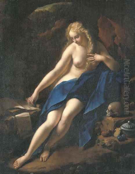 The Penitent Magdalene Oil Painting by Adriaen Van Der Werff