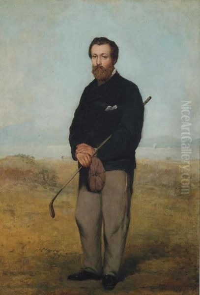 A Gentleman Golfer Oil Painting by William Aikman