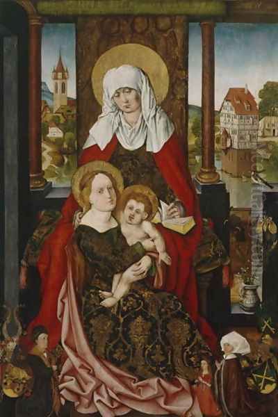 St. Anne, before 1510 Oil Painting by Michael Wolgemut