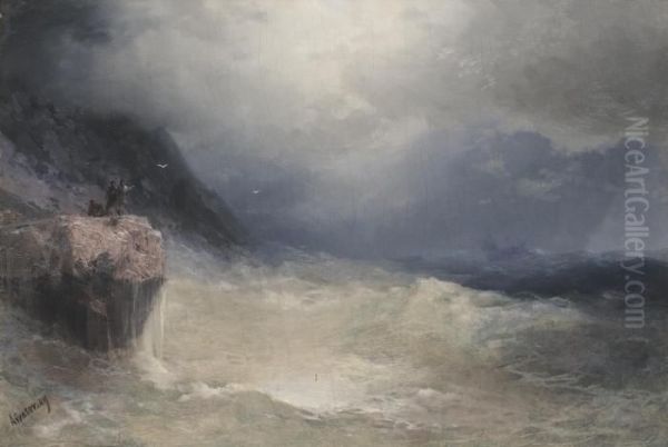 The Survivor Oil Painting by Ivan Konstantinovich Aivazovsky