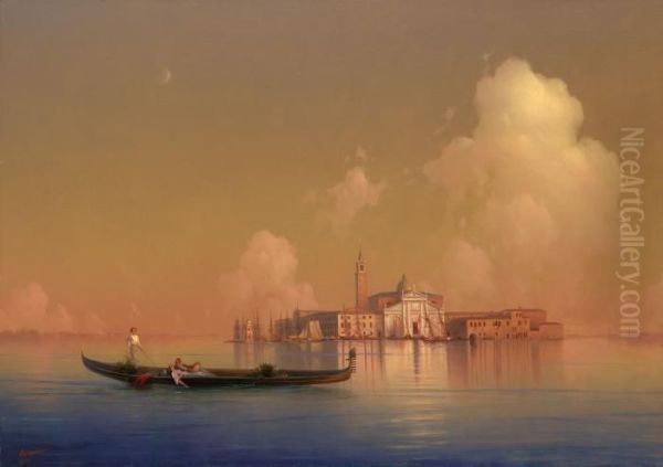 View Of Venice. San Giorgio Maggiore Oil Painting by Ivan Konstantinovich Aivazovsky