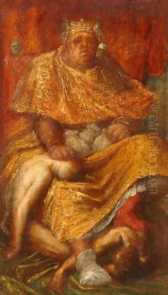 Mammon, 1885 Oil Painting by George Frederick Watts