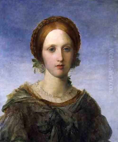 'Isabella', a Portrait of Miss Arabella Prescott, 1857 Oil Painting by George Frederick Watts