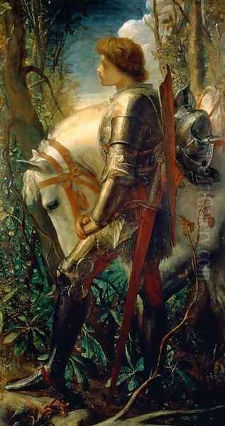 Sir Galahad 1862 Oil Painting by George Frederick Watts