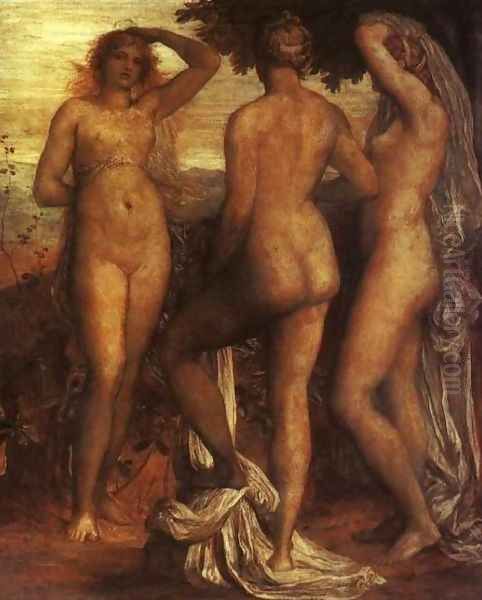 The Judgement of Paris Oil Painting by George Frederick Watts