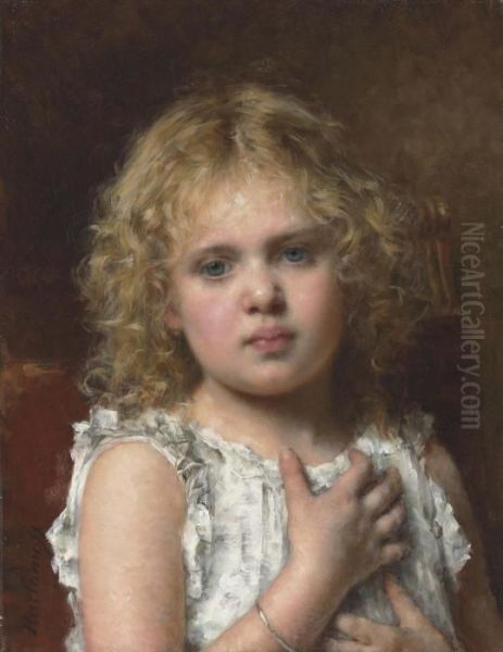 Day Dreams Oil Painting by Alexei Alexeivich Harlamoff