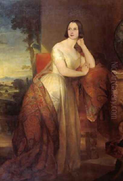 Augusta Lady Castletown Oil Painting by George Frederick Watts