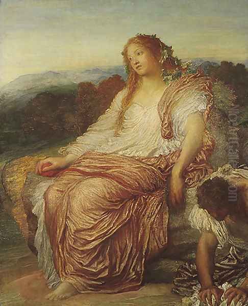 Ariadne Oil Painting by George Frederick Watts