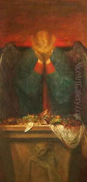 A Dedication Oil Painting by George Frederick Watts