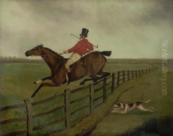 A Set Of Four Hunting Scenes Oil Painting by Henry Thomas Alken