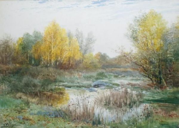 Petite Riviere A L'automne Oil Painting by Auguste Allonge