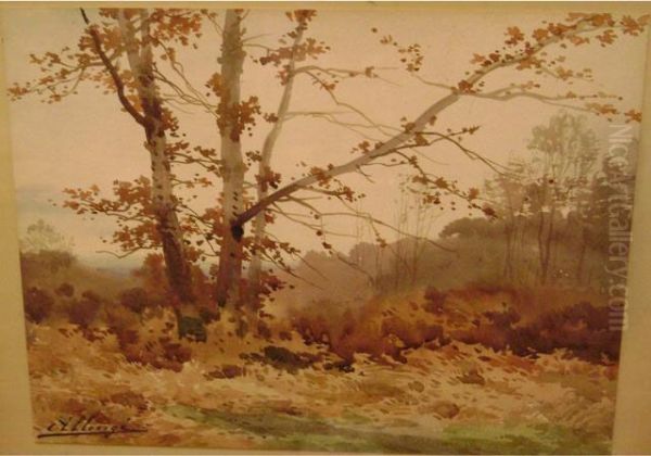 Sous-bois Oil Painting by Auguste Allonge