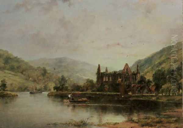 Tintern Abbey Oil Painting by George Frederick Watts