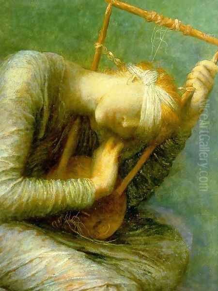 Hope, detail Oil Painting by George Frederick Watts