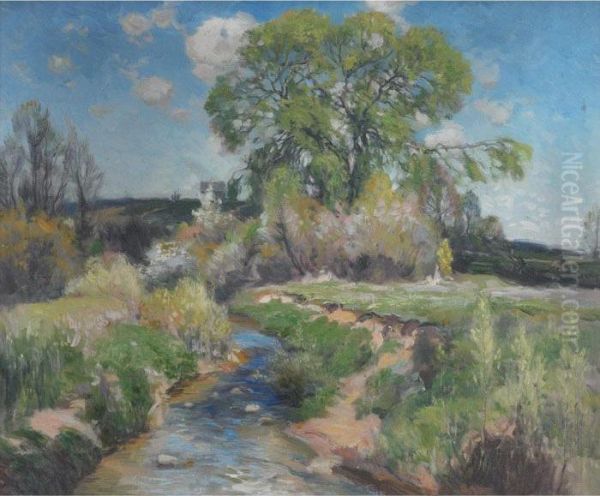 Spring Oil Painting by Mathias Joseph Alten