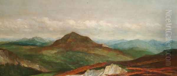 Alps near Monettier, 1888 Oil Painting by George Frederick Watts