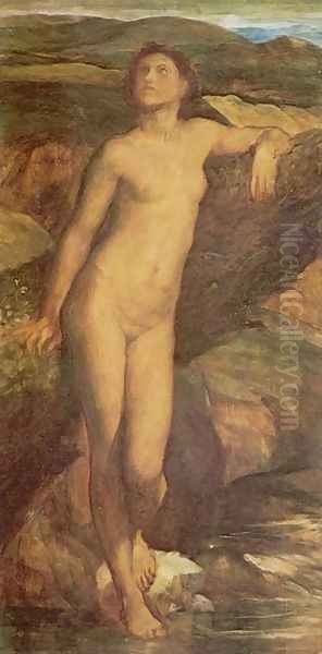 When the Earth was young Oil Painting by George Frederick Watts