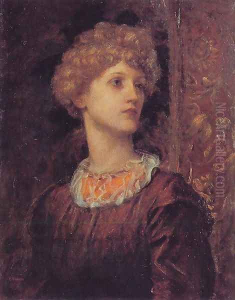 A Portrait of Dorothy Dene Oil Painting by George Frederick Watts