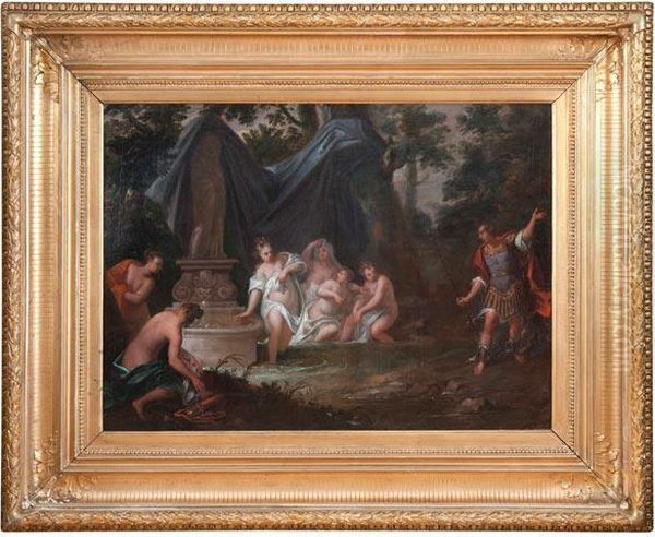 Paesaggio Con Diana E Atteone Oil Painting by Jacopo (Giacomo) Amigoni