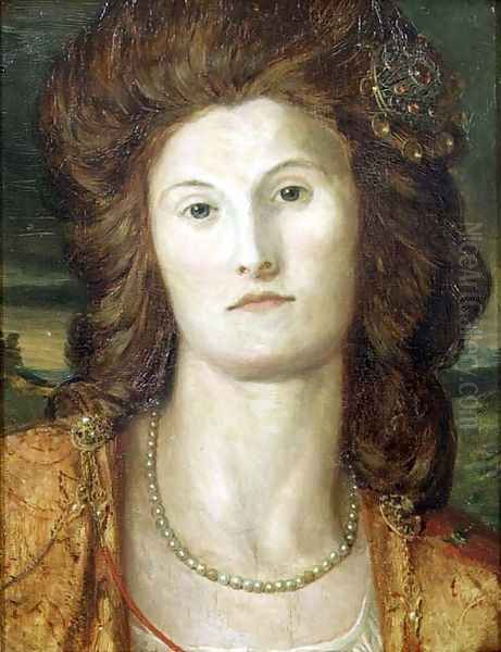 Portrait of Lady Ashburton (d.1857) Oil Painting by George Frederick Watts