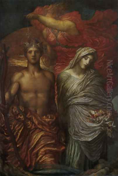 Time Death And Judgement Oil Painting by George Frederick Watts