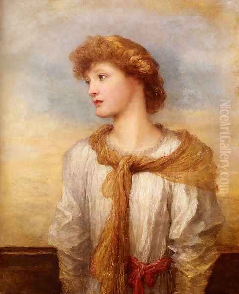 Portrait Of Miss Lilian Macintosh Oil Painting by George Frederick Watts