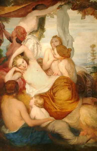 Diana's Nymphs, 1846 Oil Painting by George Frederick Watts