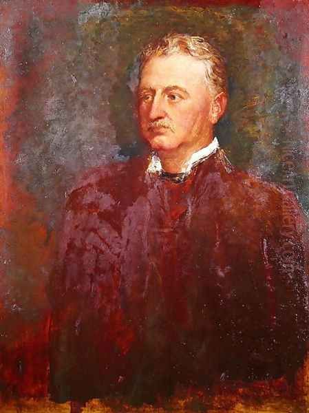 Portrait of Cecil John Rhodes (1853-1902) 1898 Oil Painting by George Frederick Watts