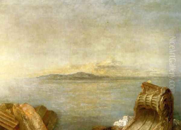 Seascape Oil Painting by George Frederick Watts