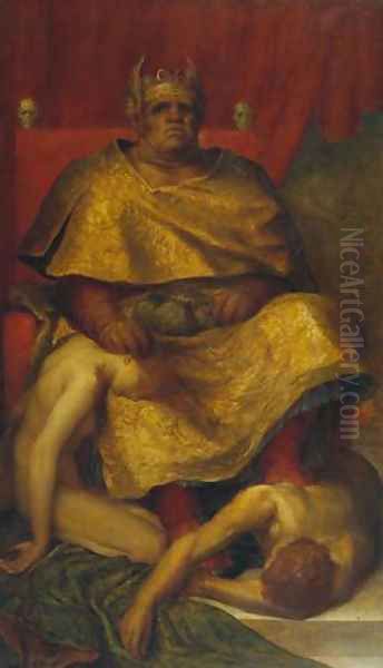 Mammon 1884 5 Oil Painting by George Frederick Watts