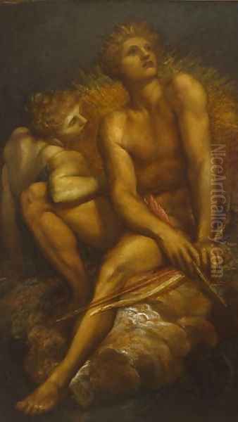 Artemis and Hyperion, c.1881 Oil Painting by George Frederick Watts