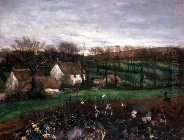 Cheerful Spring from My Window Oil Painting by George Frederick Watts