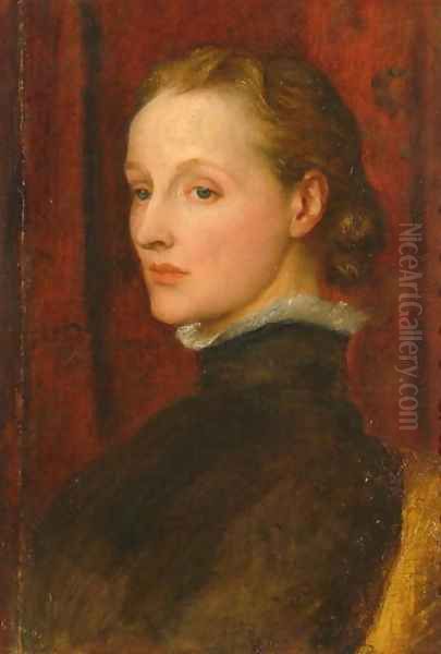 Mrs G. F. Watts (Mary Seton Fraser Tytler) 1887 Oil Painting by George Frederick Watts