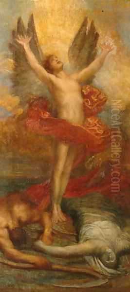 Love Triumphant, c.1898 Oil Painting by George Frederick Watts